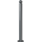 Ornamental bollard | Series 475B | � 76 mm | stationary, to be fixed by plugswith base plate 100 x 150 mm | without lock | without eyelet